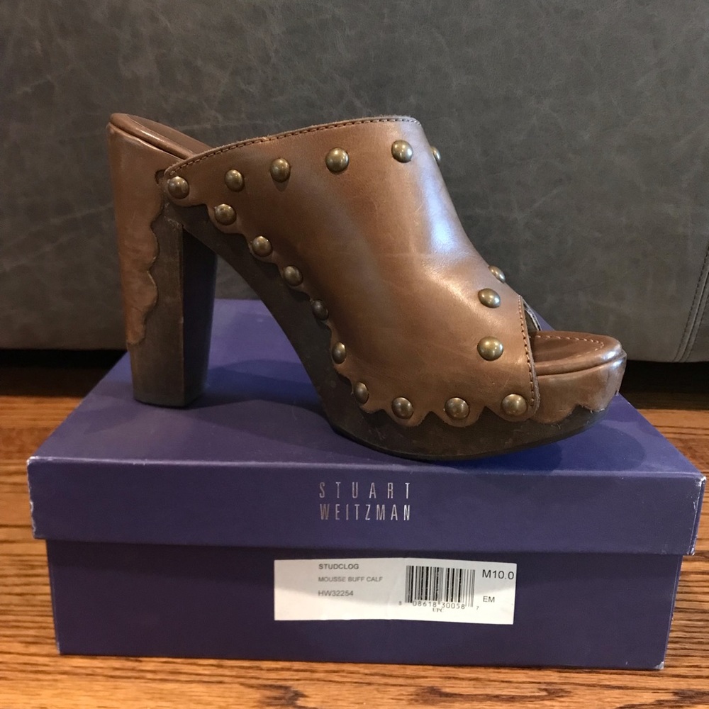Stuart Weitzman Studded Clogs - image 1